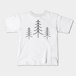 Treeline, Woods, Forest, Hiker Kids T-Shirt